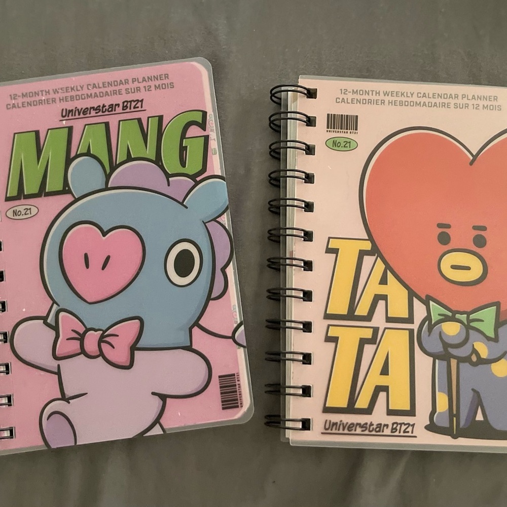BT21 Mang and Tata Weekly Planners